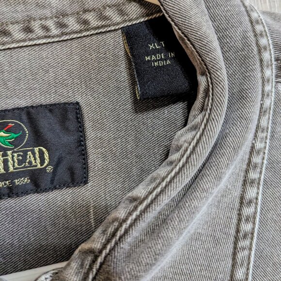 Red Head by BassPro Heavy Cotton Button-Down Longsleeve XLT Shirt Big & Tall - Picture 5 of 8